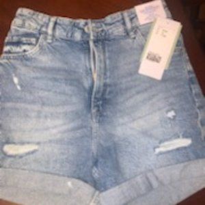 H&M Distressed Denim Short
